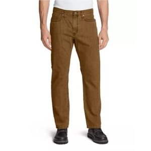EDDIE BAUER Relaxed Straight Leg Hazelnut Jeans